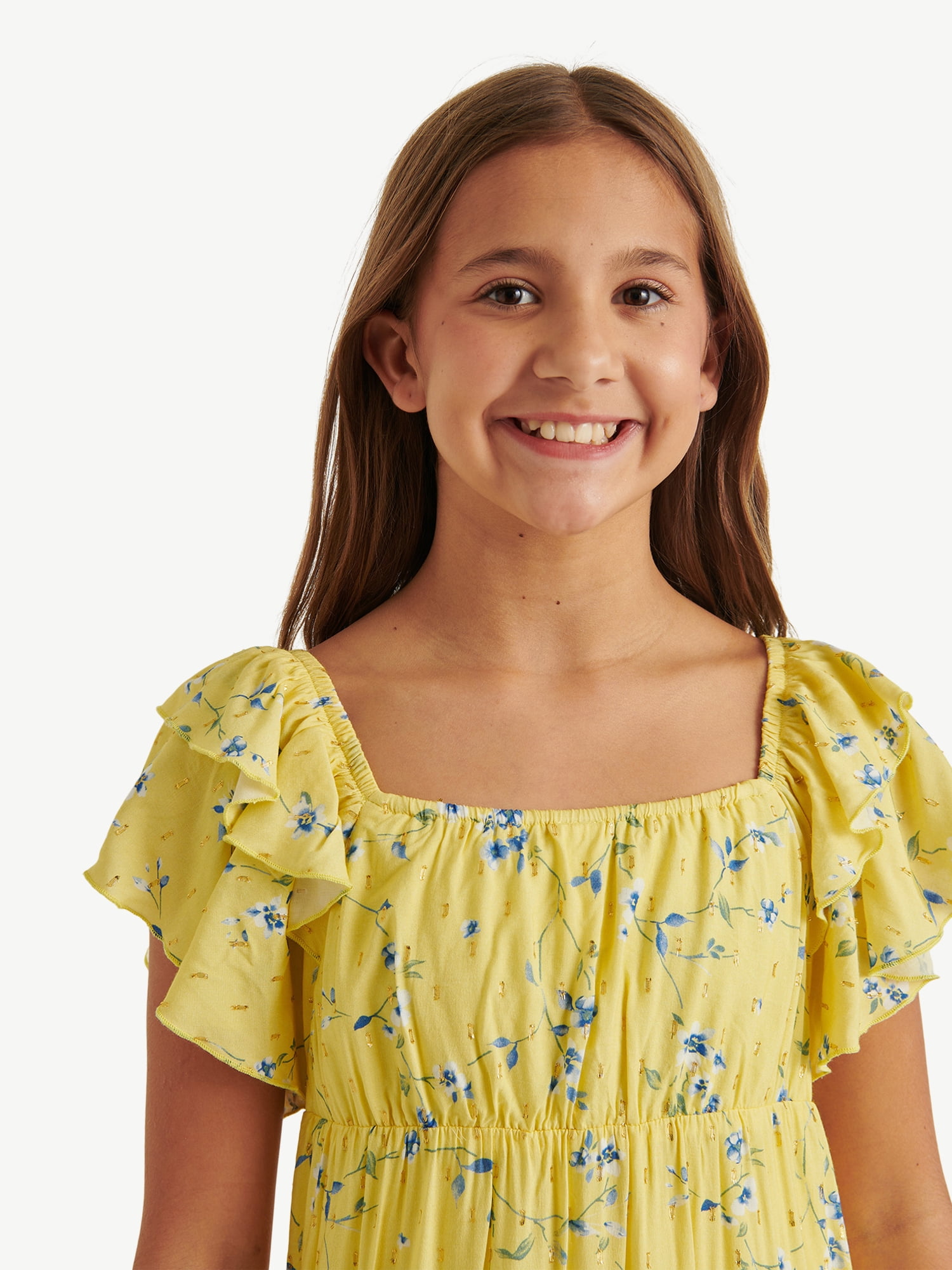 Justice Girls Flutter Sleeve Dress, Sizes XS - XLP
