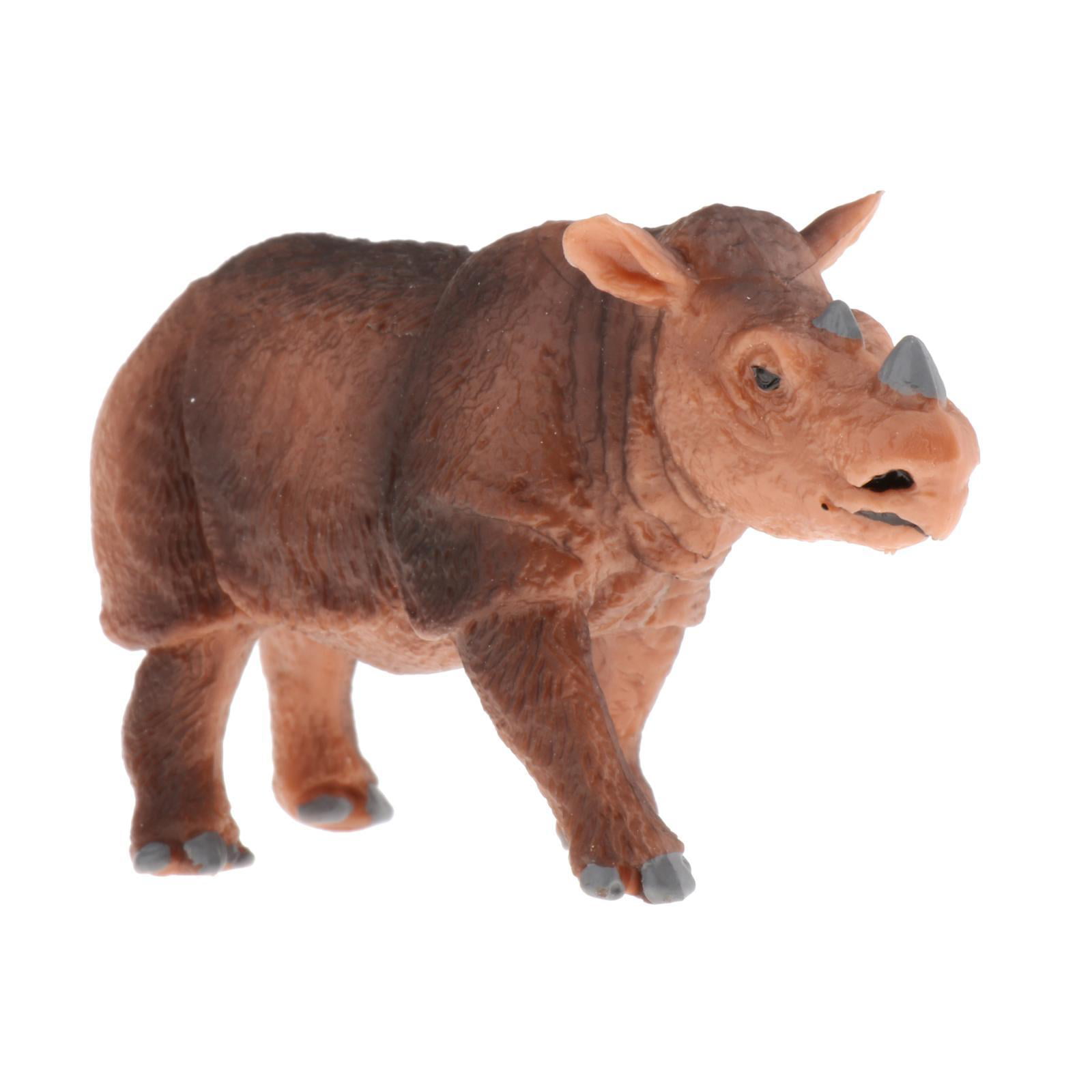 Animal Model Figurine Educational Toy Simulation Rhinoceros Kid Novelty #3 
