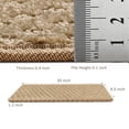 thumbnail image 4 of Pure Era Bullnose Carpet Stair Treads Protector Cover 9" x 30" Indoor Non Slip Self Adhensive Set of 12,Khaki Mini Diamond Trellis, 4 of 11