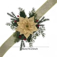 thumbnail image 3 of Qholemyo Red Berry Needle Velvet Curtain Tieback Greenery Wreath Fake Plants Home Decor Christmas Holiday Window Accessory, 3 of 6