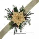 thumbnail image 3 of MTBLYS Sujetador de cortina navideño con bayas y agujas|Correa de terciopelo con flores para cortinas de ventana|decorativo para sala de estar|manija de puerta|barandilla de escalera, 3 of 7