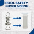 thumbnail image 5 of Poolzilla 5 Pack Stainless Steel 5.25" Short Spring with D Ring, High Quality Pool Cover Spring For The Winter Season, Premium Stainless Steel Material, 5 of 7