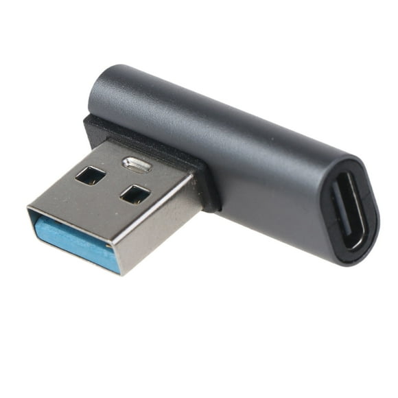 Right Angle USB C to USB Adapter 90 Degree USB-C to USB 3.0 Converter for Laptop