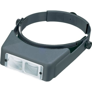 Donegan DA-7 OptiVISOR Headband Magnifier, 2.75X Magnification Glass Lens Plate, 6 Focal Length