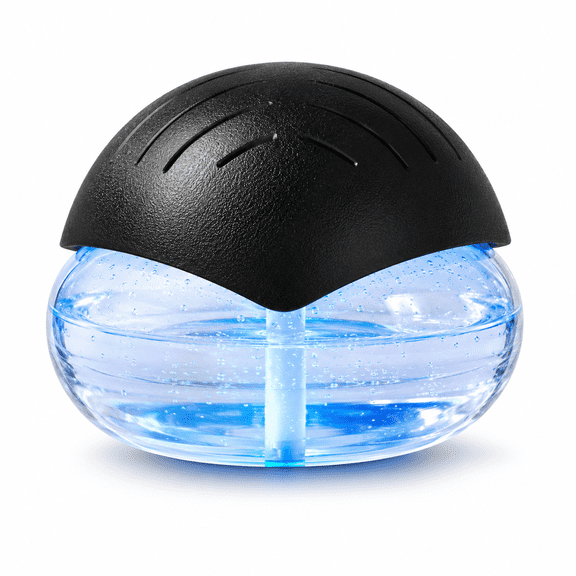Water-Based Air Purifier and Essential Oil Diffuser with LED Night Light, Soothing Water Sound for Bedroom, Office and Home, Black