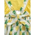thumbnail image 5 of Newborn baby girl clothing lotus leaf printed jumpsuit summer sunscreen, 5 of 6
