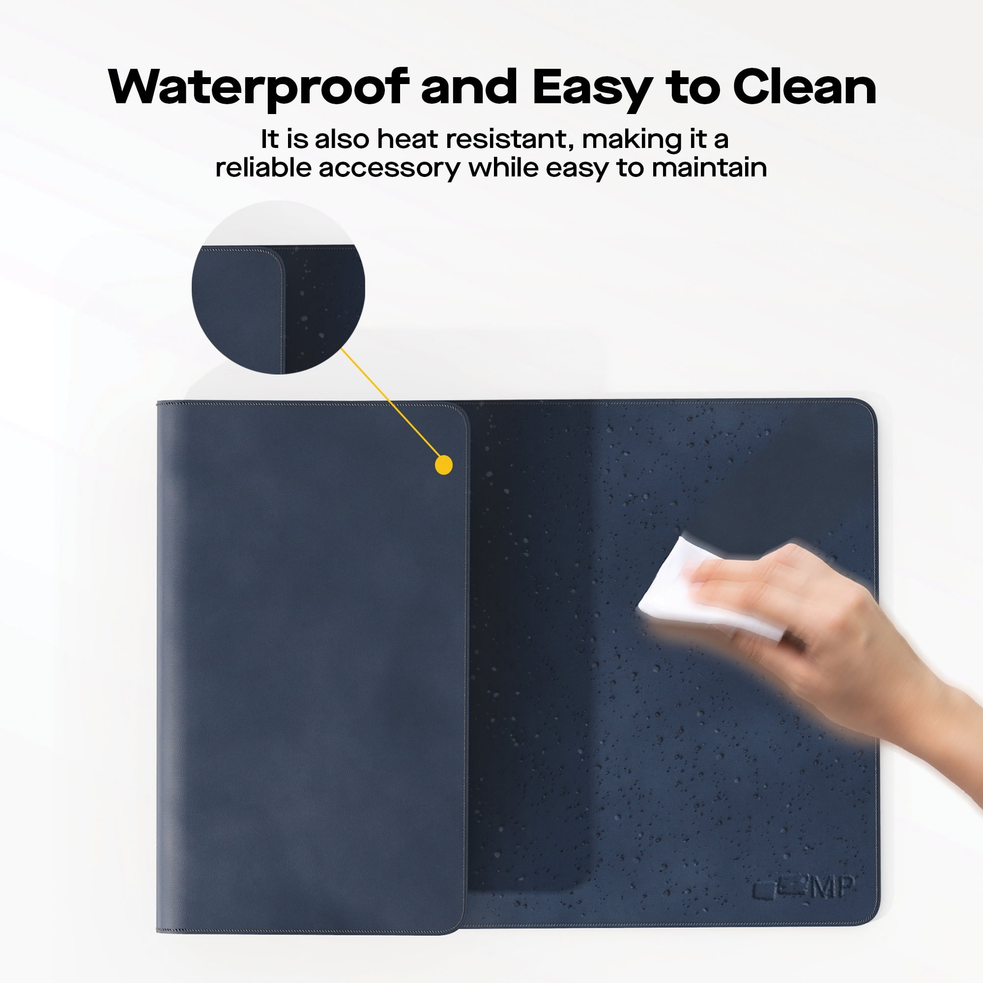 Mobile Pixels PU Leather Desk Mat - Set Sail Blue  115-1001P03