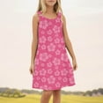 thumbnail image 2 of Robe Fille Sans Manches Débardeur Robe d'Été Ligne A à Volants Évasée Robes Florales pour Filles Robe pour Thé, 2 of 4
