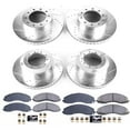 thumbnail image 3 of PowerStop Front and Rear Z23 Evolution Sport Carbon-Fiber Ceramic Brake Pad and Drilled & Slotted Rotor Kit Fits: FORD Select Models K7423, 3 of 10