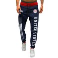 thumbnail image 2 of LTTVQM Men's 250 Anniversary Sweatpants Patriotic Drawstring Elastic Waist 1776-2026 Sports Pocket USA Flag Graphic Street Cuffed Joggers Pants Navy L, 2 of 4