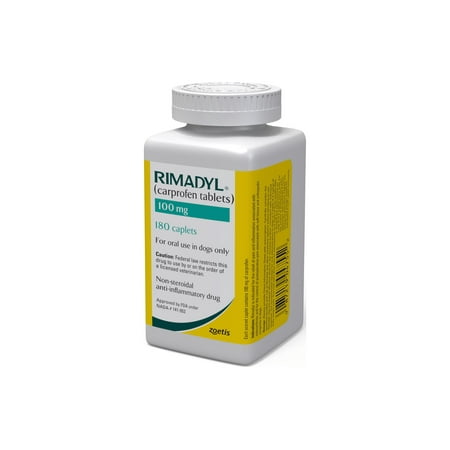 Rimadyl (carprofen) Chewable Tablets for Dogs, 100 mg, 180 Tablets