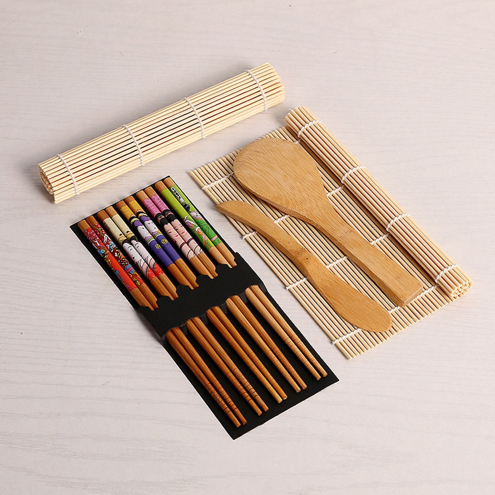 Sushiroll専用 XZNGL Durable DIY Set Sushi 10 Piece Set Bamboo Sushi Roll