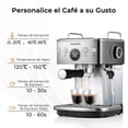 thumbnail image 3 of Cafetera Espresso SANGKEE 20 Bares, Temperatura Ajustable, Café Frío/Caliente, Espumador, Depósito 1.5L, ESI2, 3 of 10