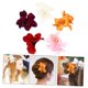 thumbnail image 2 of pinzas para el cabello con diseño de plumeria e hibisco hawaianos para mujer, accesorio floral tropical con clip metálico oculto y seguro., 2 of 5