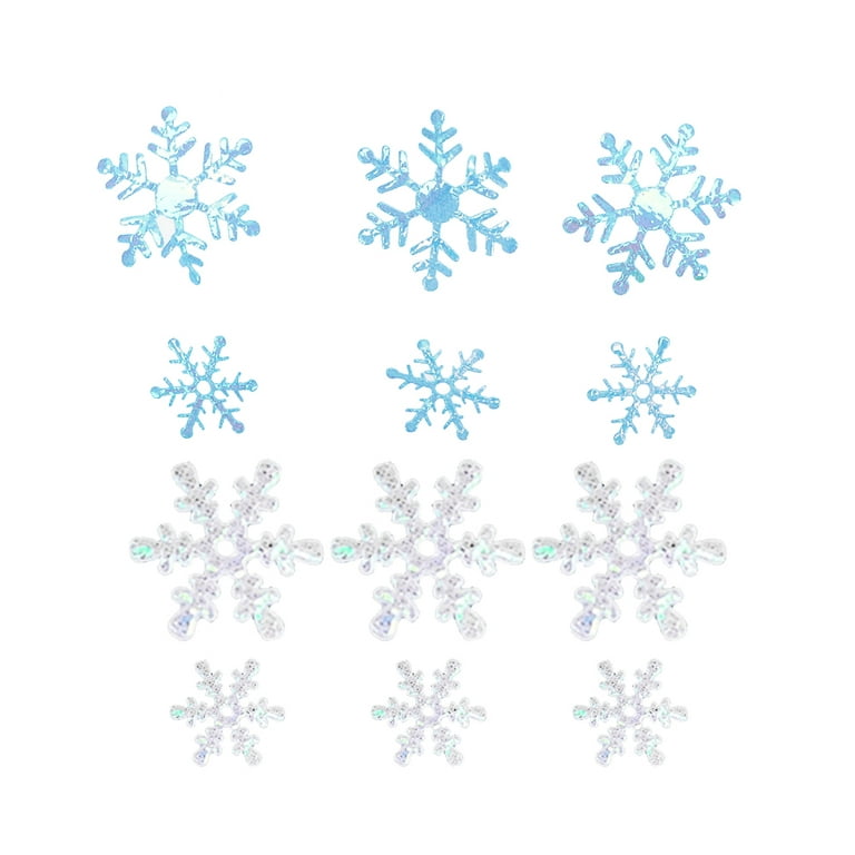 4 Pack Christmas Snowflake Confetti Glitter Table Confetti Plastic  Snowflakes Paillette Ornaments for Wedding Carnivals Party(300pcs in 1  Pack) 