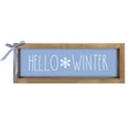 thumbnail image 3 of flangairy Hello Winter Sign, Wooden Winter Holiday Centerpieces Snowflake Decor, Indoor Table Top Wall Shelf Mantle Fireplace Decorative Wood Signage Rustic Farmhouse Seasonal Decorations for Home, 3 of 7