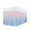 Blue, variant on Ombre Green Pink Wrap Around Bed Skirts for King Bed 16" Drop, Bed Skirt with Adjustable Elastic Belt Dust Ruffle Bed Valance for Bedroom Hotel Luxury Colorful Painting Bed Frame Cover