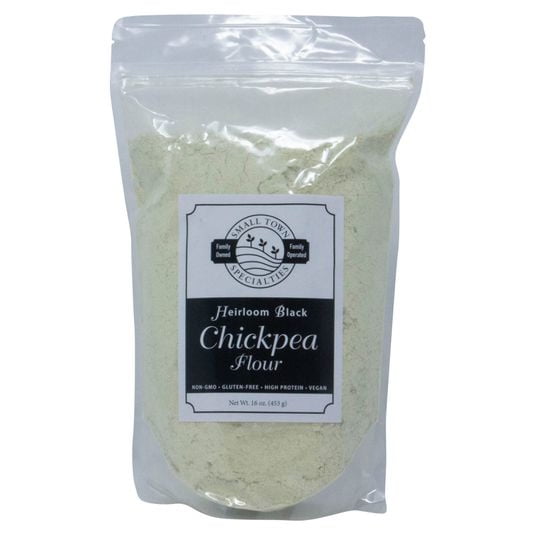 Small Town Specialties Black Chickpea Flour, Heirloom-16 oz