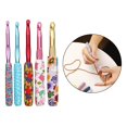 thumbnail image 2 of Aluminum Crochet Hooks Needles Knit 5pcs Knit Crocheting Set Weave Yarns for Beginners, 2 of 8
