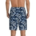 thumbnail image 3 of Kdxio Dragons Print Mens Sleep Shorts Bottoms Soft Comfy Pajama Wear Pants with Drawstring Pockets, 3 of 7