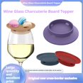 thumbnail image 3 of Big sale Wine Glass Charcuterie Topper,Bamboos,Wine Glass Topper Glass Red Wine From Splashing,Wine Glass Charcuterie Board Topper,Dual-Use Bamboo-Coasters, 3 of 4