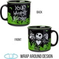 thumbnail image 2 of Silver Buffalo Disney The Nightmare Before Christmas Your Worst Nightmare Featuring Jack Skellington Ceramic Camper Mug, 20 Ounces, 2 of 7
