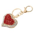 thumbnail image 3 of Exquisito llavero con forma de corazón de diamantes para el Día de San Valentín., 3 of 7