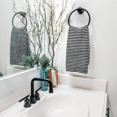 thumbnail image 4 of WOWOW Black Bathroom Towel Ring Stainless Steel Hand Towel Holder for Bathroom, 4 of 9