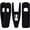 Black-40pc, variant on Black 40pc Clothes Hanger Clips Organizer