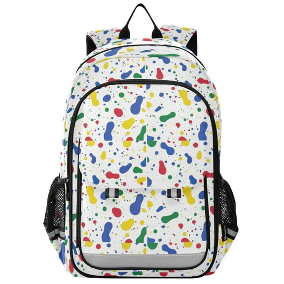 Flip Backpack Splash Of Colors Elementary School Backpack Lightweight Bookbag for School Travel