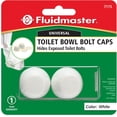 thumbnail image 3 of Fluidmaster White Plastic Snap-On Toilet Bolt Caps (2-Pack) 7115, 3 of 6