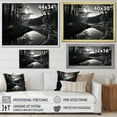 thumbnail image 4 of Designart "Magical Riverside Landscape" Landscape Forest River Floater Framed Canvas Art Print, 4 of 5