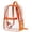 Orange, variant on Gaexia Backpack,Large Heavy Duty Clear Backpack for School Bookbag Transparent Multi Pocket Backpacks