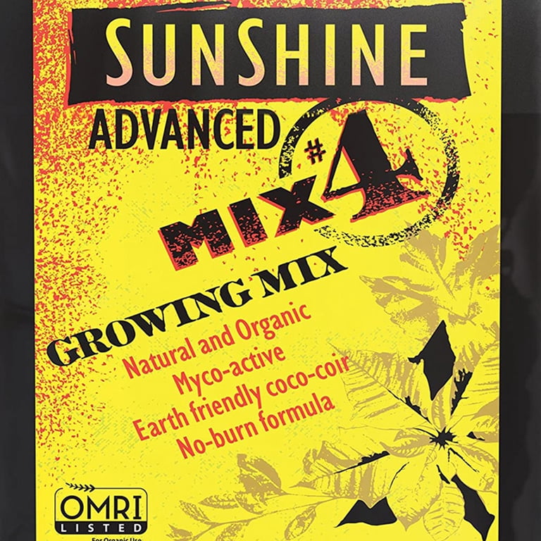 SunGro Horticulture Sunshine Advanced Mix #4, Organic Coconut Soil