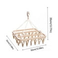 thumbnail image 3 of 1*Foldable 32-Clip Clothes Drying Rack Plastic Foldable Clip Space Saving Indoor Socks Drying Rack, 3 of 3