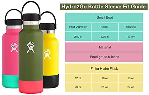 Protective Silicone Boot for 12oz - 24 oz Hydroflask Water Bottles Tumbler  Anti-Slip Bottom Sleeve Cover Bumper Cup Bottom Sleeve - Stanley Cup  Accessories,Black - Yahoo Shopping