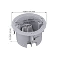 thumbnail image 3 of 24 Pack One Gang Old Work Round Electrical Outlet Box, 18 Cubic Inch Device Box, PVC Electrical J-Box for Pendant, Fans, Switch, ETL Listed, 3 of 8