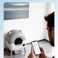 thumbnail image 5 of Automatic Self-Cleaning Cat Litter Box – Large Capacity, App Control, Multiple Safety Protection, Includes 1 Roll Garbage Bags, Easy to Clean, 5 of 8