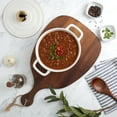 thumbnail image 4 of Denmark Tools for Cooks 2-Quart Stoneware Casserole Pan Baking Dish with Lid, White, 4 of 8