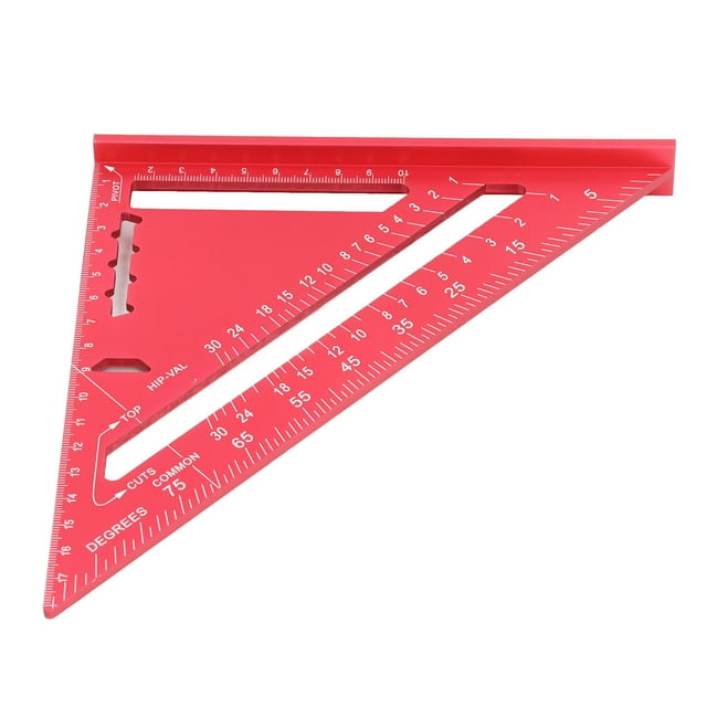 Escuadra de carpintería, triángulo para carpintería, aleación de aluminio, herramientas de medición para carpintería, regla triangular para medición de carpintería, diseño de clase mundial