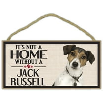 Wood Sign, It's Not a Home Without a Jack Russell Terrier, Dogs, Gifts, Decoration