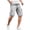 Light Gray, variant on Men's Cargo Shorts Summer Beach Elastic Waist Drawstring Shorts Durable Loose Fit Outdoor Workwear Utility Shorts