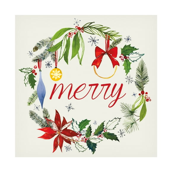 Harriet Sussman 'Watercolor Christmas VIII' Canvas Art