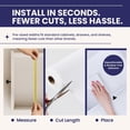 thumbnail image 6 of TidyUps Shelf Liner, Solid White, 23.75 x 6 in, Non-Slip Drawer and Cabinet Liner, 2 Pack, 6 of 8