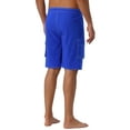 thumbnail image 3 of INSPIRAR CHIC Pantalones Cortos de Verano para Hombre con Cintura Ajustable, Color Sólido, Bolsillos Laterales, Forro, 32 Azul, 3 of 6