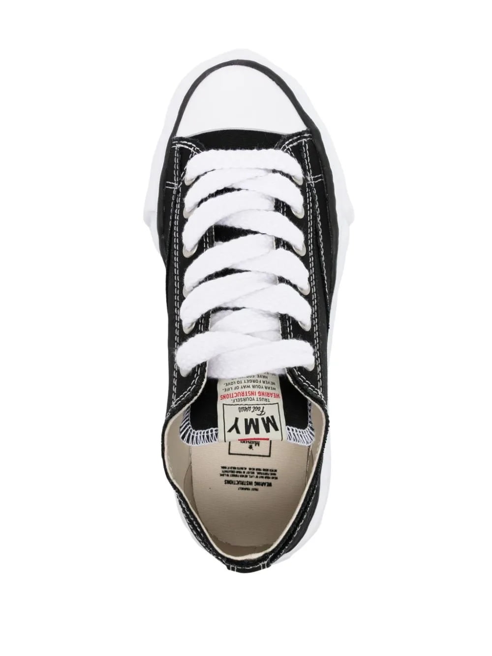 Maison MIHARA YASUHIRO MMY Shoes Black Peterson Sole Sneakers