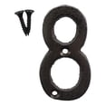 thumbnail image 2 of Wrought Iron Decorations Creative DIY House Number Casts Iron Metal Numbers, 2 of 2