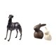 thumbnail image 5 of Figura De Perro De Resina, Escultura De Centro De Mesa Para Sala De Estar, Hotel, Navidad, Cerámica, Porcelana, Conejo, Soporte De TV, Mueble De Pascua, Decoración De Jardín, 5 of 8