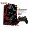 thumbnail image 2 of WraptorSkinz Skin Wrap compatible with the 2020 XBOX Series X Console and Controller Twisted Garden Gray and Red (XBOX NOT INCLUDED), 2 of 3