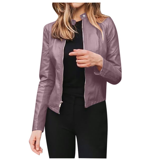 CEHVOM Women Long Sleeve Open Front Short Cardigan Short Suit Jacket Coat Top